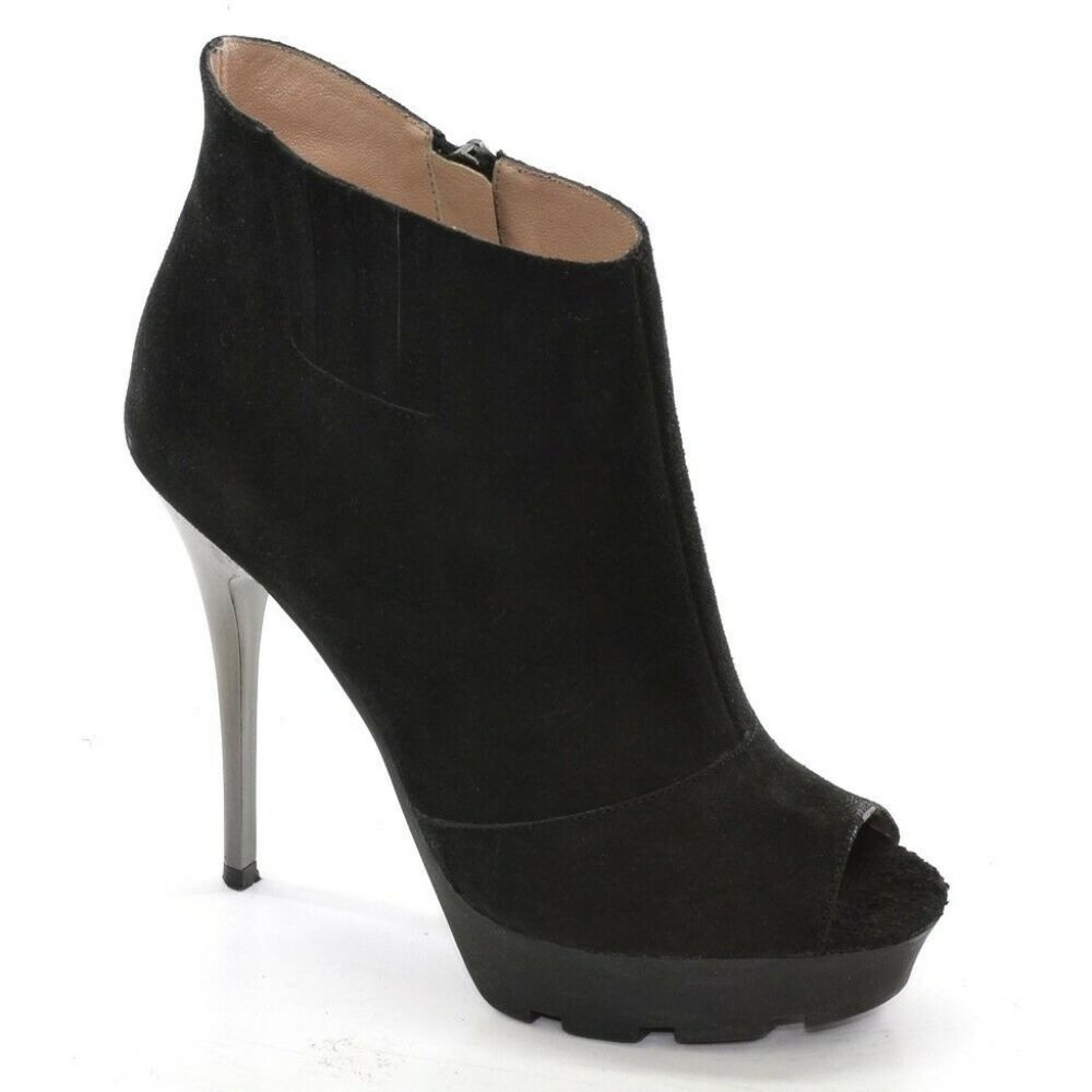 Jean-Michel Cazabat Latisha Black Suede Booties 37